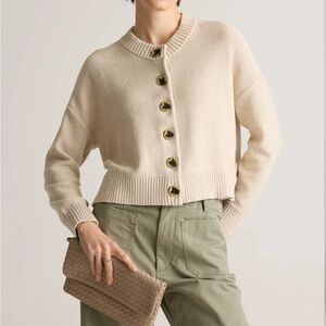 Quince Organic Cotton Cropped Sweater